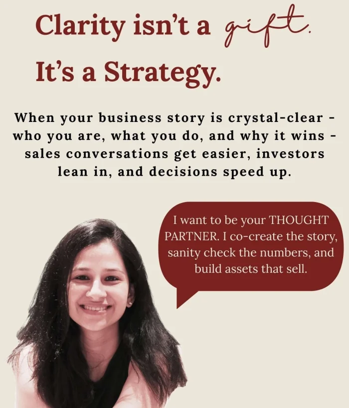 Ishita Dosi Website Founder Pitch Deck and Career Advisory